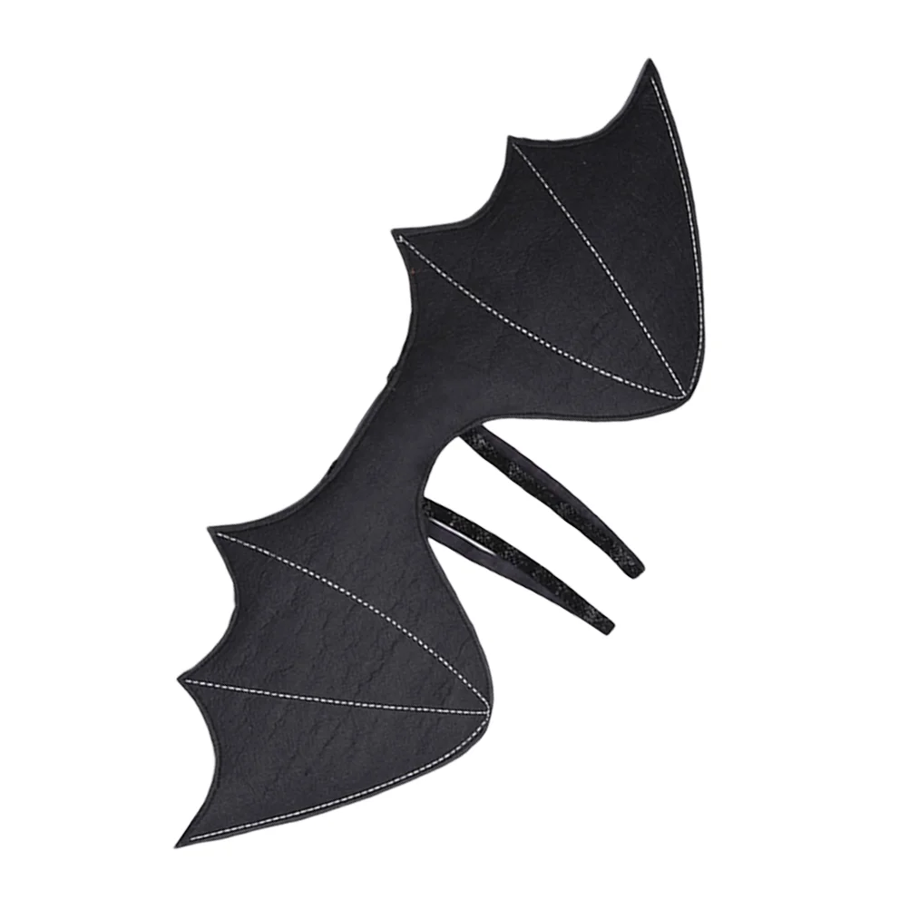 Костюм на Хэллоуин с крыльями летучей мыши черный декоративный костюм для