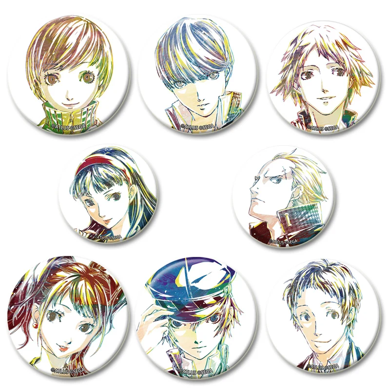 Эмалированные броши Persona 4 в ассортименте
