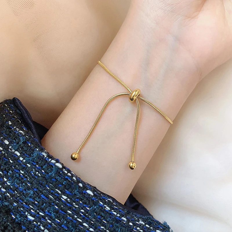 Простое модное ожерелье под змеиную кожу регулируемое браслет на ногу для женщин