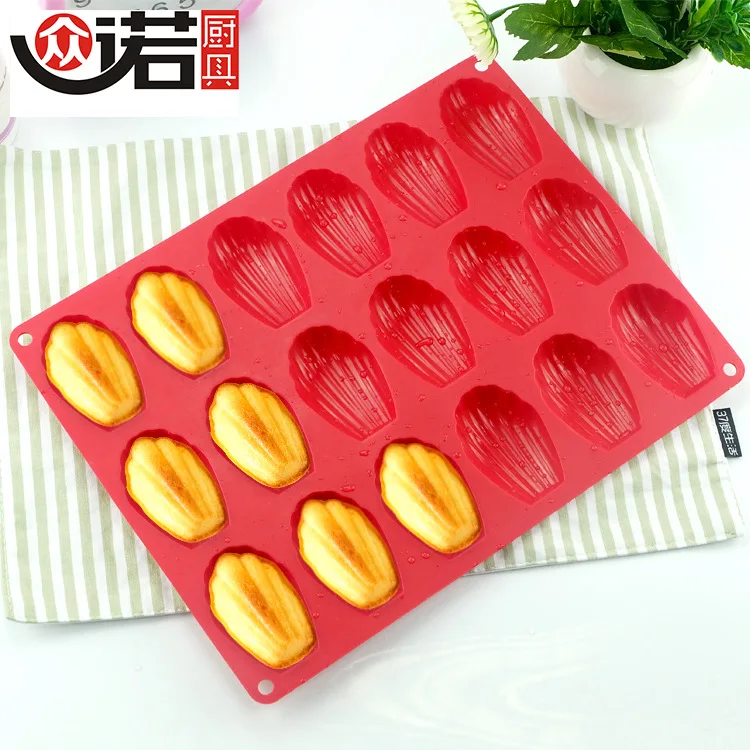 Силиконовая форма Zhongnuo для выпечки, 6 даже утолщенных, Xianbei, 18, даже немецкая форма для Мадлен, силиконовая форма для торта.