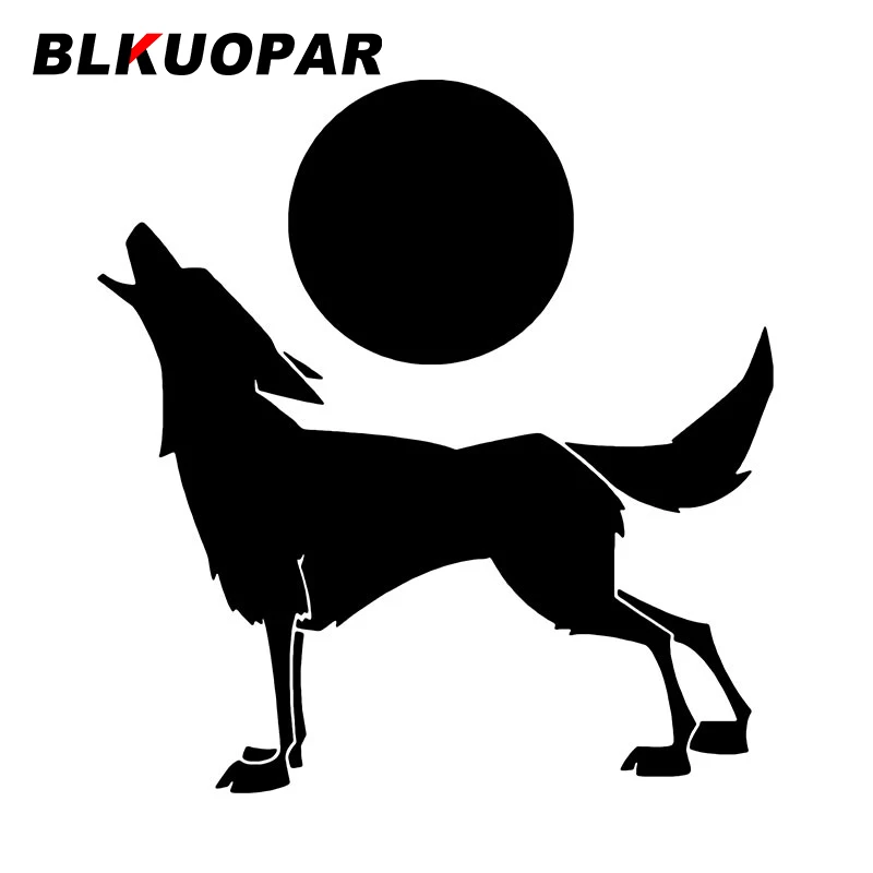 

BLKUOPAR Roar Wolf забавная Виниловая наклейка для автомобиля индивидуальная креативная наклейка для багажника, холодильника, мотоцикла, автомоби...