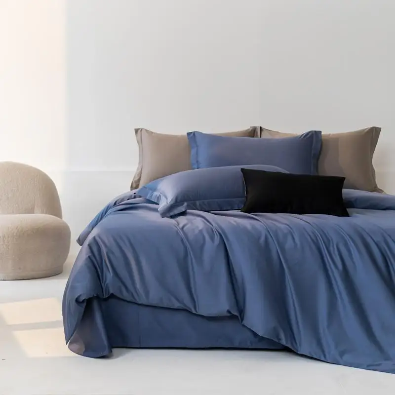 

IvaRose HOME TEXTILE Постельное белье из египетского хлопка 1400TC черный комплект 4 шт.