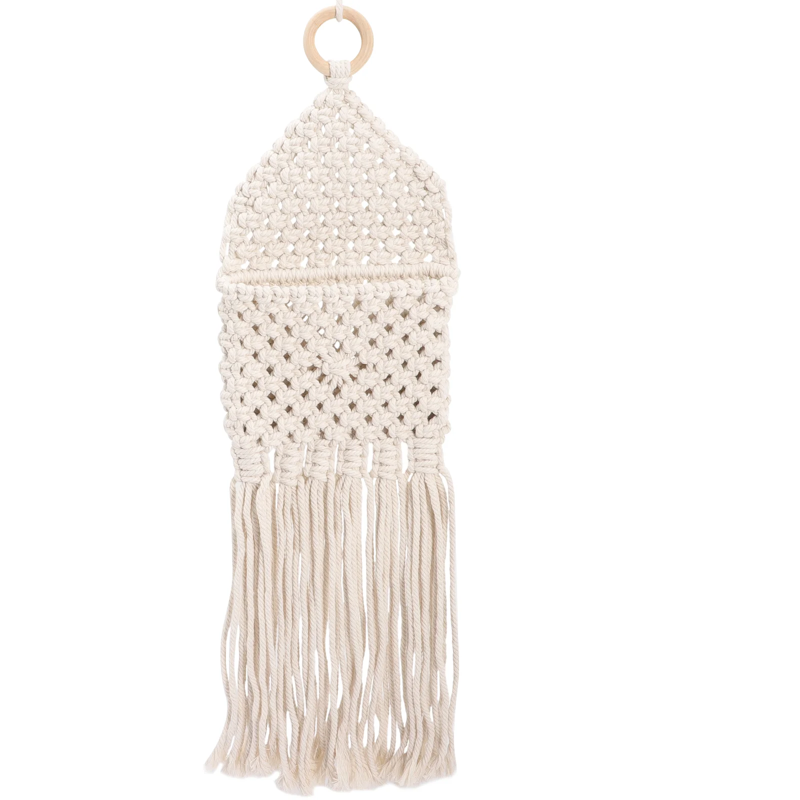 

Woven Net Bag Hand Decor Home Decor Manual Wall Hanging Dried Flower Holder Cotton Wall Decoration
