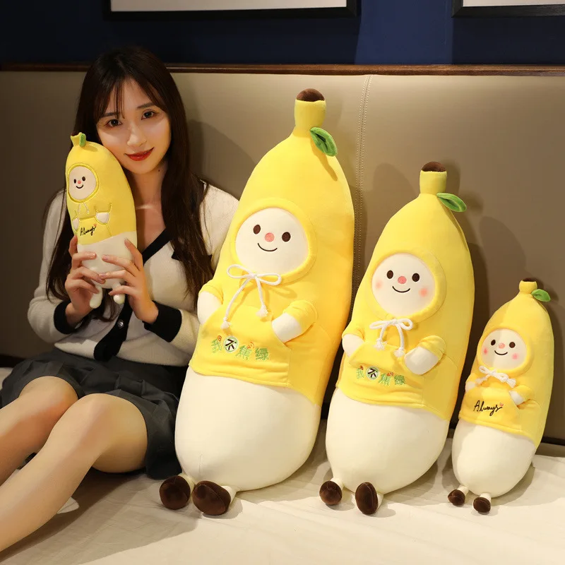 

30/42/65/85CM Cartoon Banana Plush Toy Soft Plant Banana Pillow Super Soft Kids Toys Baby Kids Home Decoration Christmas Gift