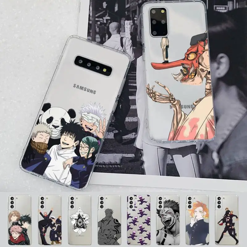 

Jujutsu Kaisen Anime Phone Case for Samsung A51 A52 A71 A12 for Redmi 7 9 9A for Huawei Honor8X 10i Clear Case