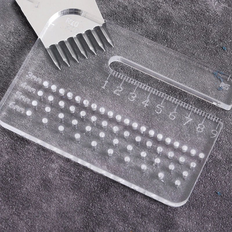 Многофункциональный утолщенный прозрачный Съемник 4 мм линейка из акрила с