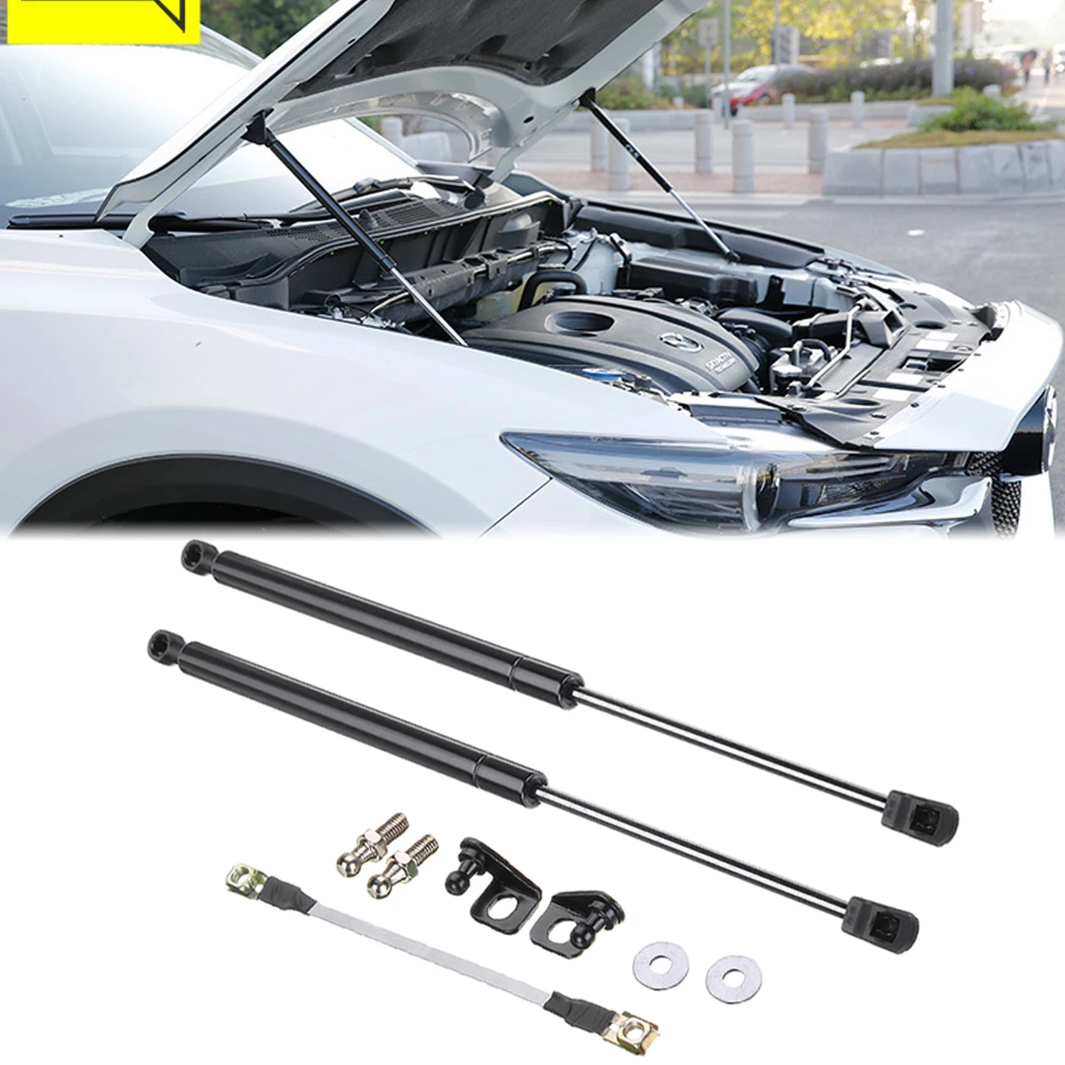 

Front Engine Hood Lift Support Rod Gas Strut Spring Shock Bar For Mazda CX-5 CX5 2017 2018 2019 2020 2021 KF Car Accessories