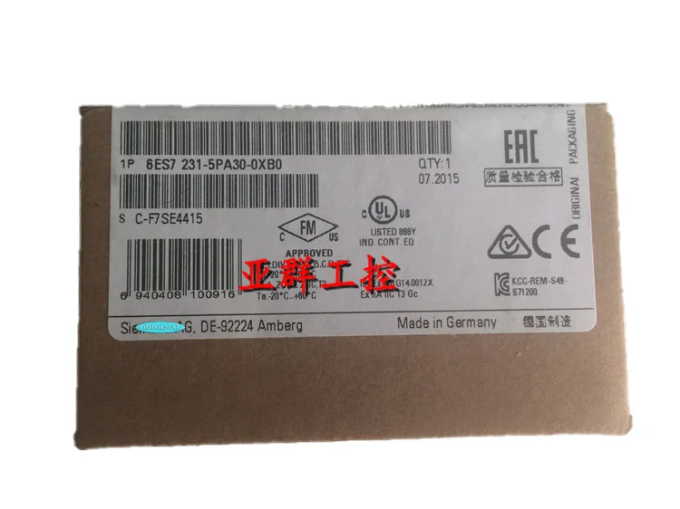 

Новый оригинальный в коробке 6ES7 231-5PA30-0XB0 6ES7231-5PA30-0XB0 {склад} гарантия 1 год отправка в течение 24 часов