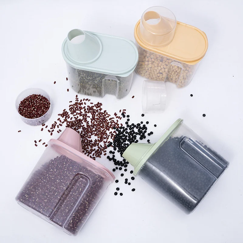 1 шт. прозрачная коробка для хранения продуктов влагостойкий бак кухонный