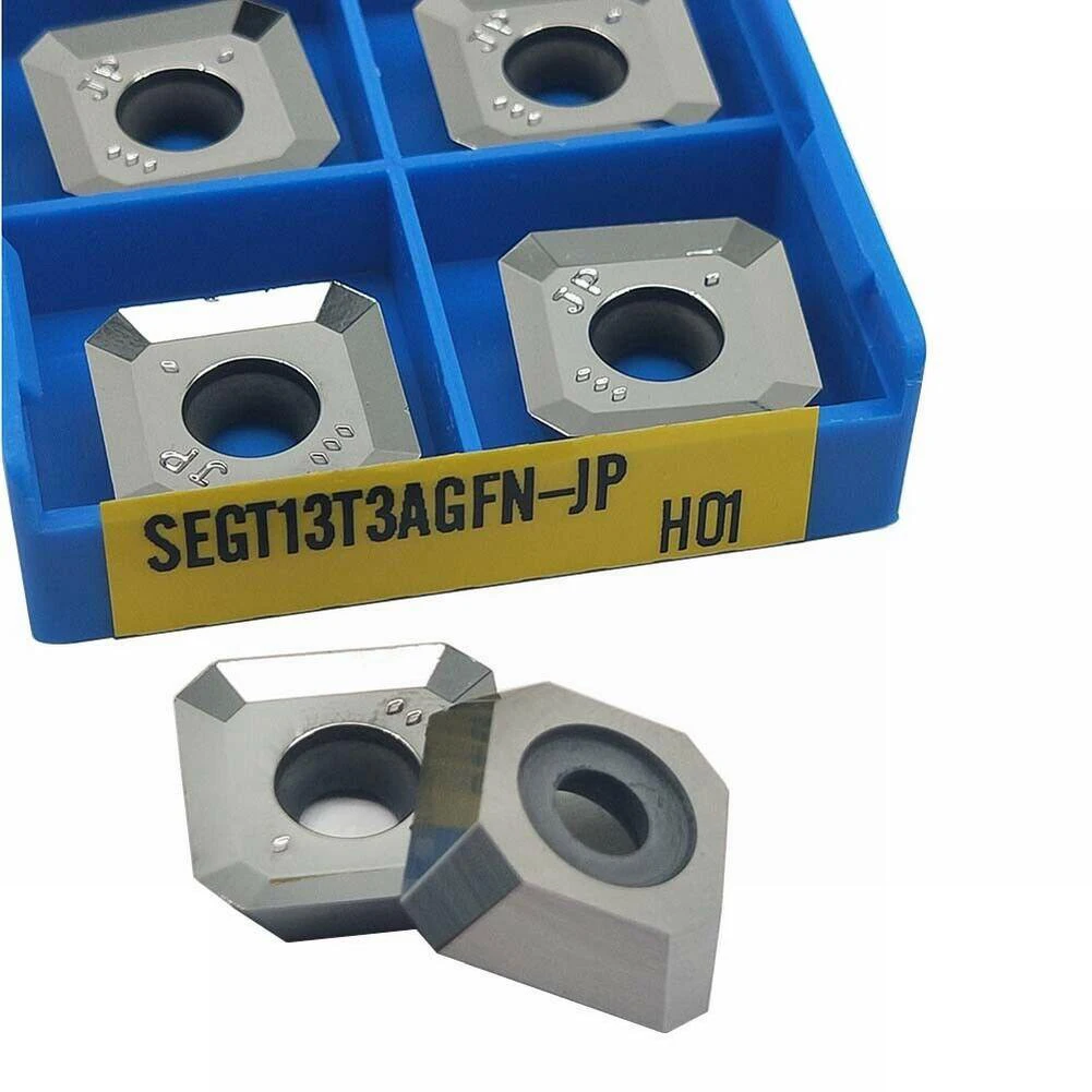 

10pcs SEGT13T3AGFN-JP H01 Lathe Milling Cutter Carbide Inserts For Semi-fining Finishing Precision Grinding Turning Tool