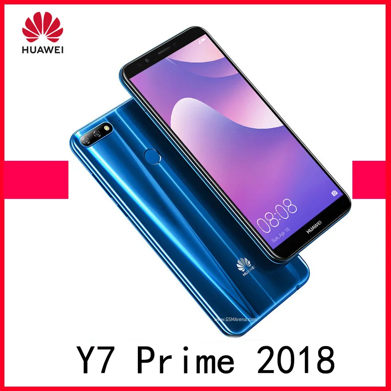 Смартфон фонарь HUAWEI Y7 Prime 2018 Snapdragon 430 сканер отпечатка пальца 3000 мАч Android |