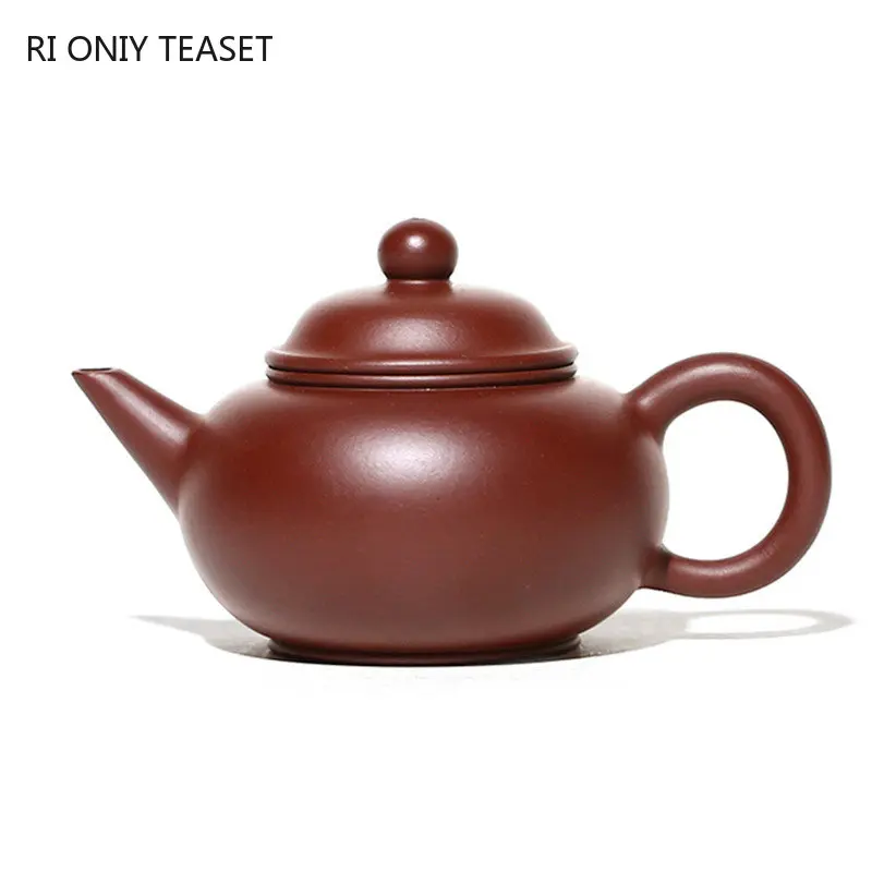 

160ml Yixing Famous Purple Clay Teapot Raw Ore Purple Zhu Mud Handmade Tea Pot Beauty Kettle Chinese Authentic Zisha Tea Set