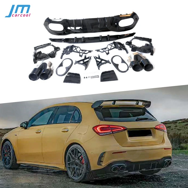 JMCARCOOL карбоновый задний бампер автомобиля диффузор для губ черные комплекты