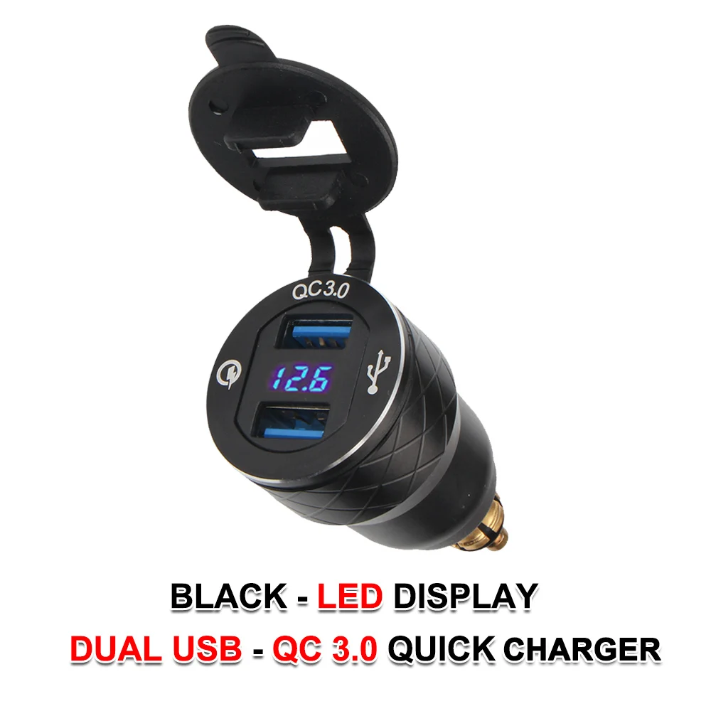 

R1250GS R1200GS r1200rt Мотоциклетное USB-разъем для быстрого зарядного устройства Тип C Адаптер питания Hella DIN Plug для BMW f650gs R 1200 1250 GS