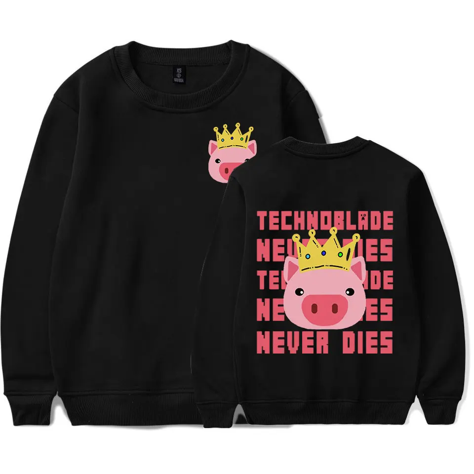 

Technoblade Never Dies! Merch Print Crewneck Sweatshirt Women/Men Long Sleeves Hoodie Oversized Streetwear Pullovers Unisex Tra
