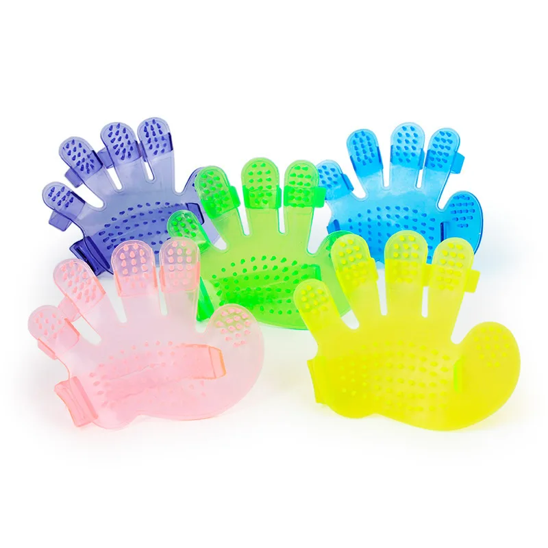 

Pet bath brush massage brush rubbing pet cats and dogs a bath brush fingers palm brush brush brush