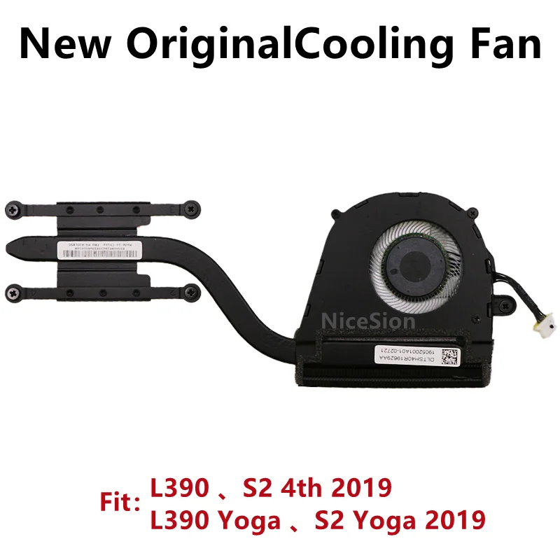 

New Original For Laptop Lenovo ThinkPad S2 4th 2019 L390 YOGA CPU Cooling Fan Heatsink Radiator Cooler FRU：02DL856 02DL857