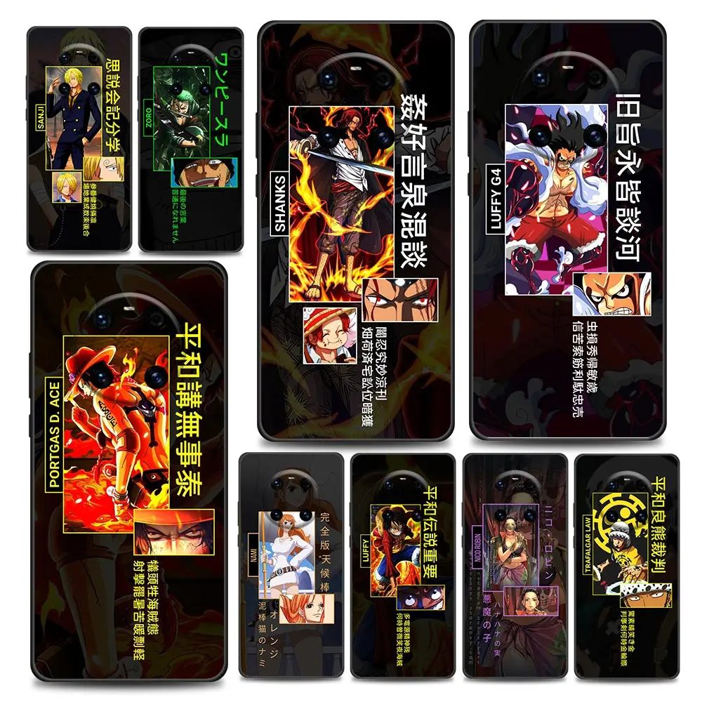 

Japanese Anime Luffy Zoro Phone Case for Huawei Y6 Y7 Y9 2019 Y5p Y6p Y8s Y8p Y9a Y7a Mate 10 20 40 Pro RS Soft Silicone