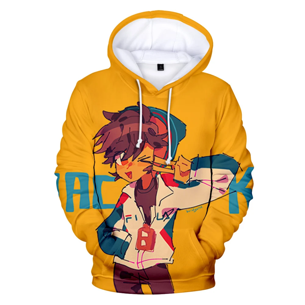 

Толстовка Quackity в стиле хип-хоп, модная уличная рубашка, худи, свитшоты, пуловер из полиэстера, простой Свободный Топ унисекс