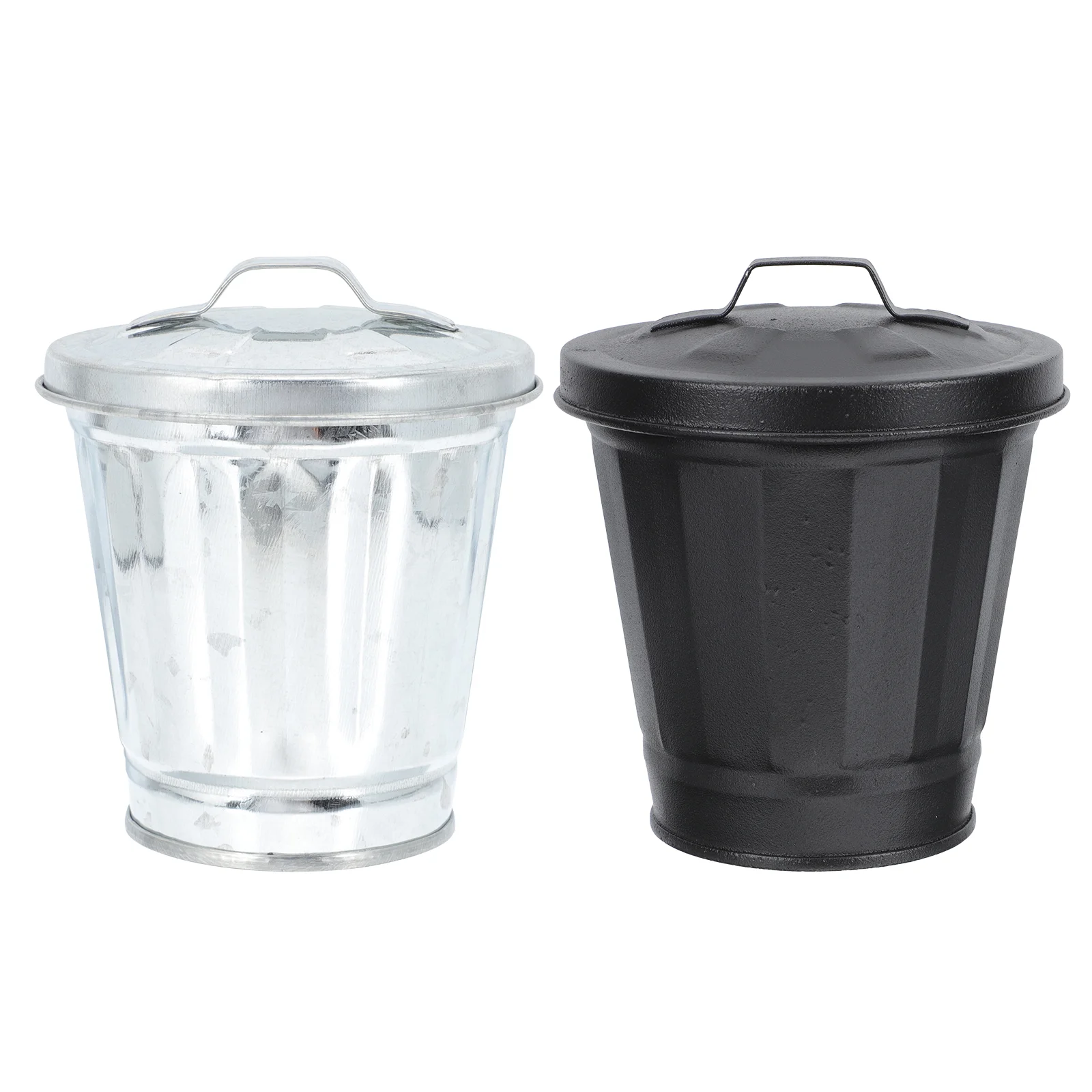 

Can Trash Garbage Mini Bin Waste Containerbasket Kitchen Desktop Tinylid Desk Rubbish Bins Wastebasket Recycling Dustbin Holder