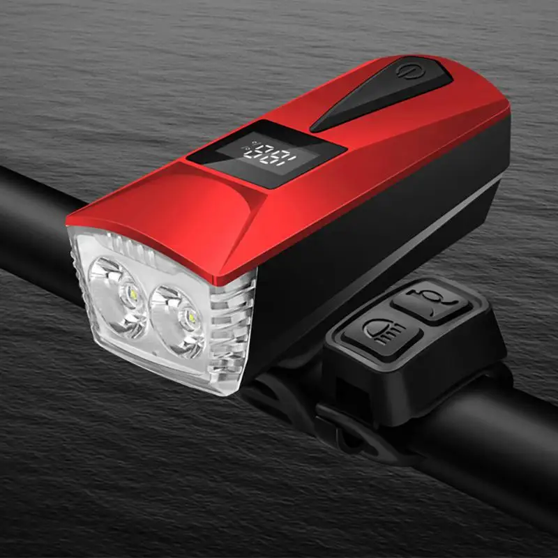 

Bicycle Light With Horn 2600mAh T6 Cycling Night Riding Flashlight Bike Headlight Cycling Flashlight Bicycle Accessories