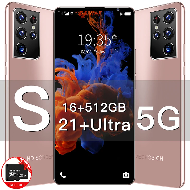 

Смартфон Galaxy S21 + Ultra, 6,8 дюйма, 16 + 512 ГБ, 10 ядер, 24 + 48 Мп, 4G, Android