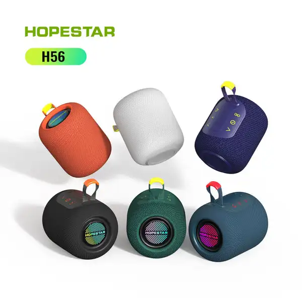 Портативная спортивная колонка Hopestar H56 10W, водонепроницаемая IPX6, для использования на улице, с поддержкой TWS 5.3, перезаряжаемой батареей и светодиодной подсветкой (art.: 3920dc52cd894) - 3920dc52cd894