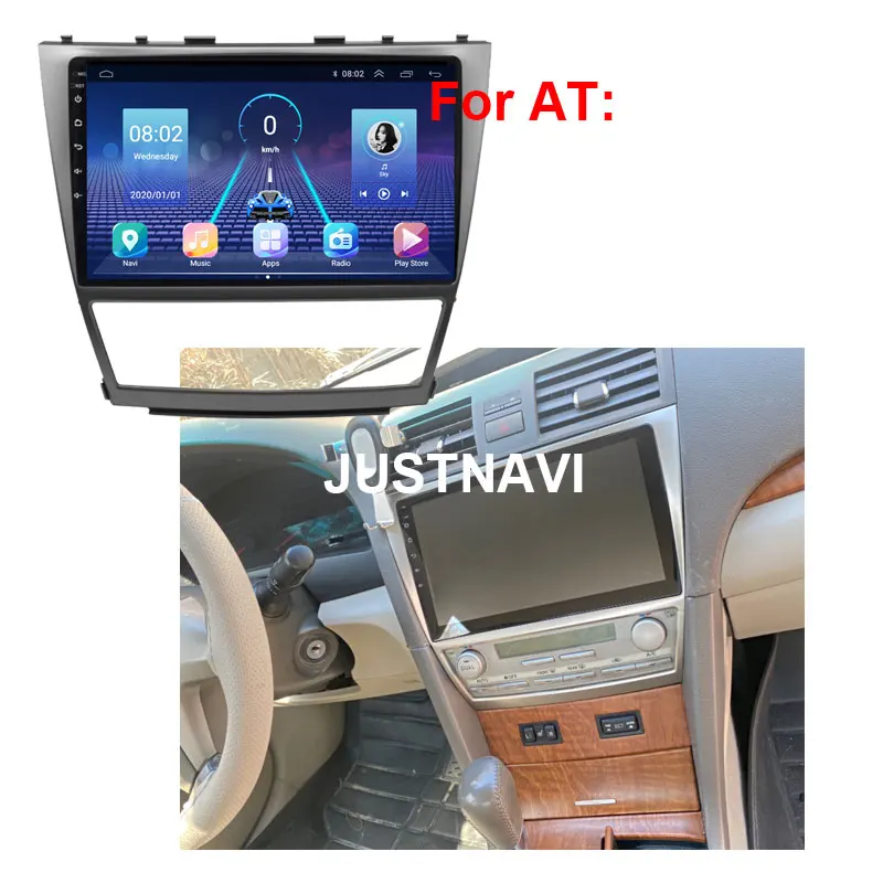 JUSTNAVI QT5 4G 64G для Toyota Camry 40 2006 - 2011 BT Автомобильный Радио Видео плеер Carplay Navi GPS No 2 Din DVD