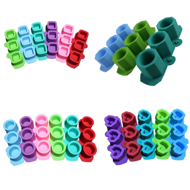 

Geometric Plaster Molds Wine Glass Type Ice Cube Mold Creative Succulent Potted