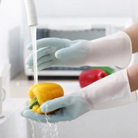 3 size dishwashing cleaning gloves latex rubber dish washing glove for household scrubber kitchen clean tool home supplies