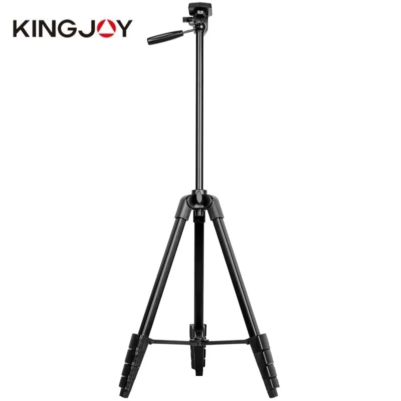 Фото Штатив KINGJOY VT-688 высотой 1,7 м для цифровых камер Canon, Nikon, Sony и мобильных телефонов, портативный, для путешествий и съемки на открытом воздухе №5
