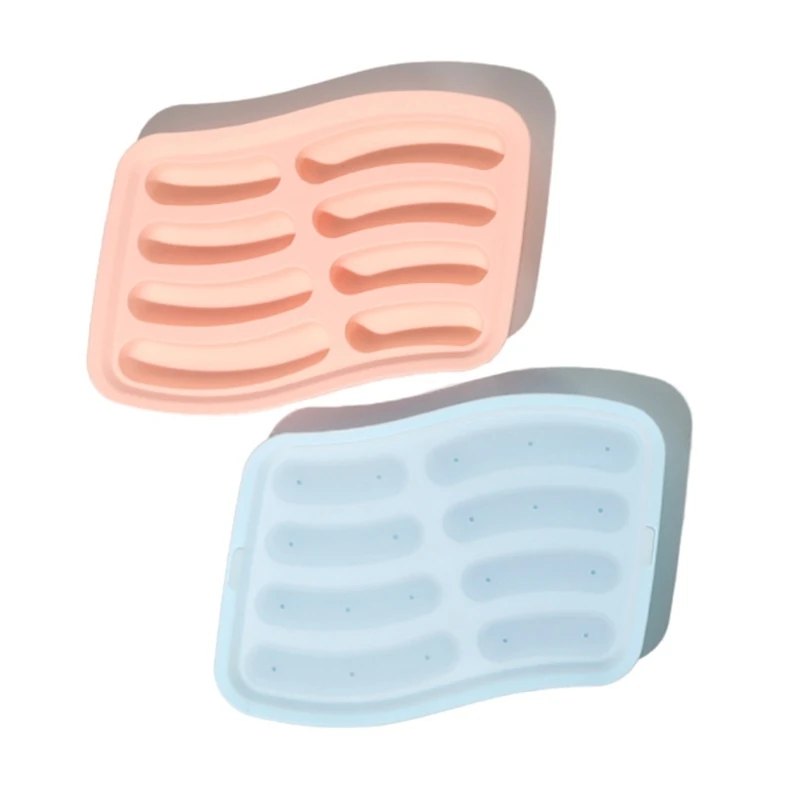 

2pcs Small Sausage Silicone Mold 8 Cavity Mold Nonstick Baking Pan