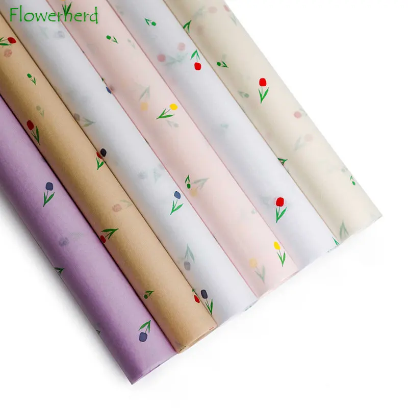 

Tulip Craft Tissue Paper DIY Flowers Gift Wrapping Lined with Base Color Floral Wrapping Paper Sydney Origami Scrapbook Paper