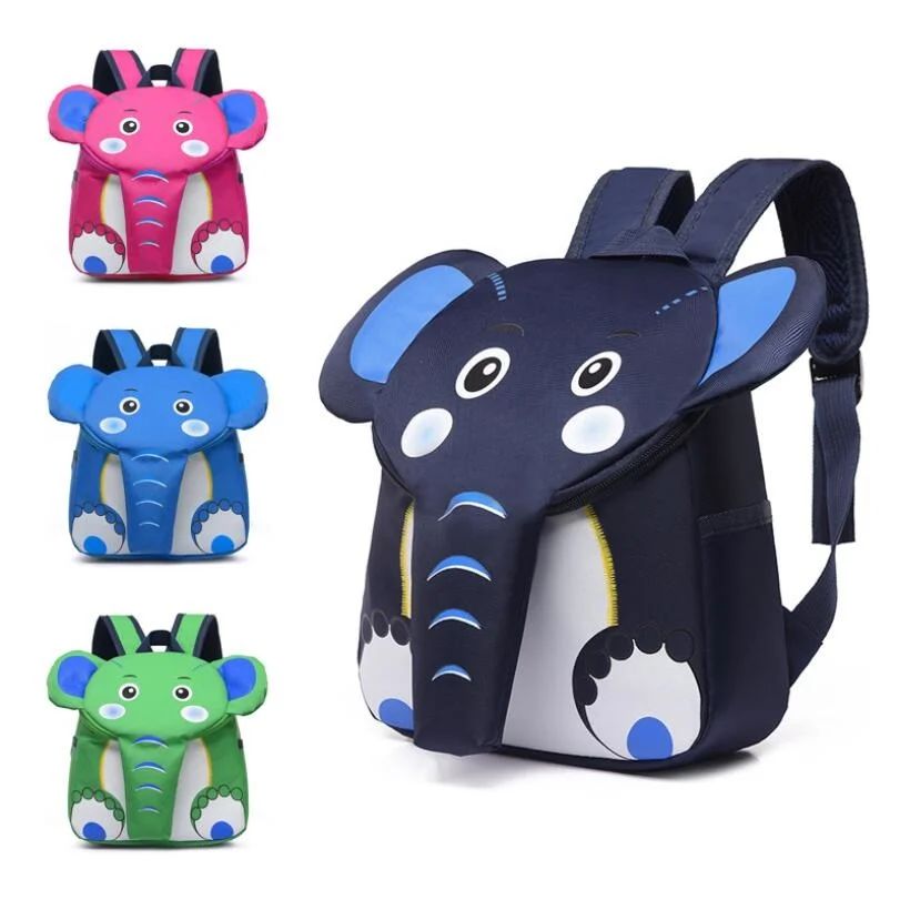 

Children Backpacks Kids 3D Cartoon Animal Elephant Schoolbag Kindergarten Girls Boys School BagsTravel Daypacks Mochila Escolar