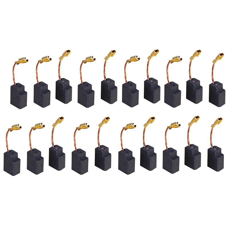 

10 Pairs of Carbon Brushes 6.35X10X13 mm Power Tool Spare Parts, Suitable for DEWALT Angle Grinder D28111 D28116