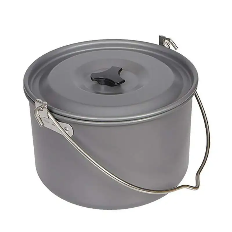 

Amazing 5-Quart Portable Pot Cookware Set - Perfect for Outdoor Camping Hiking, Travel and Kitchen Use.