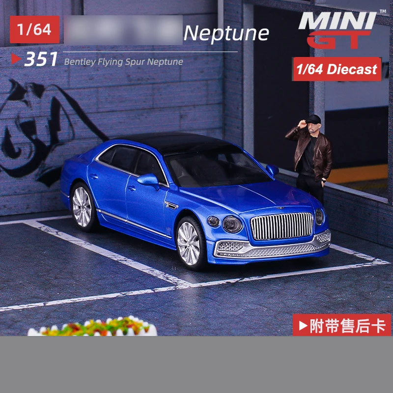 

Модель автомобиля из литого под давлением MiniGT 1/64, игрушечный спортивный автомобиль из игры «Нептун», «прямой Нептун», подарок для мальчиков и девочек, коллекция, хобби