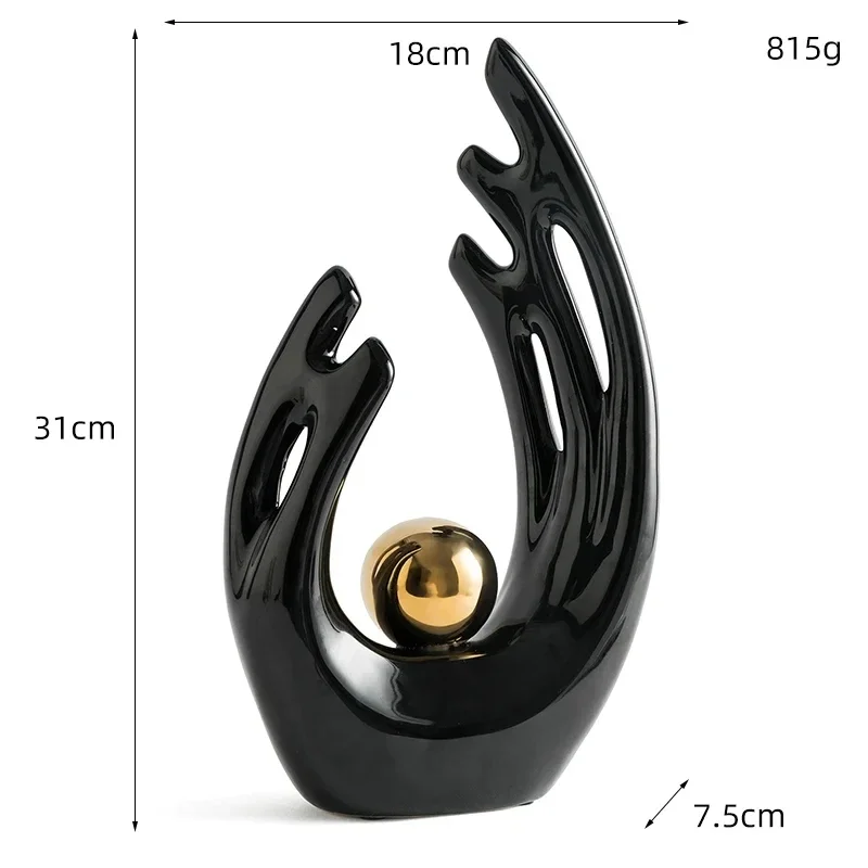 Современный простой домашний декор керамическая абстрактная искусство