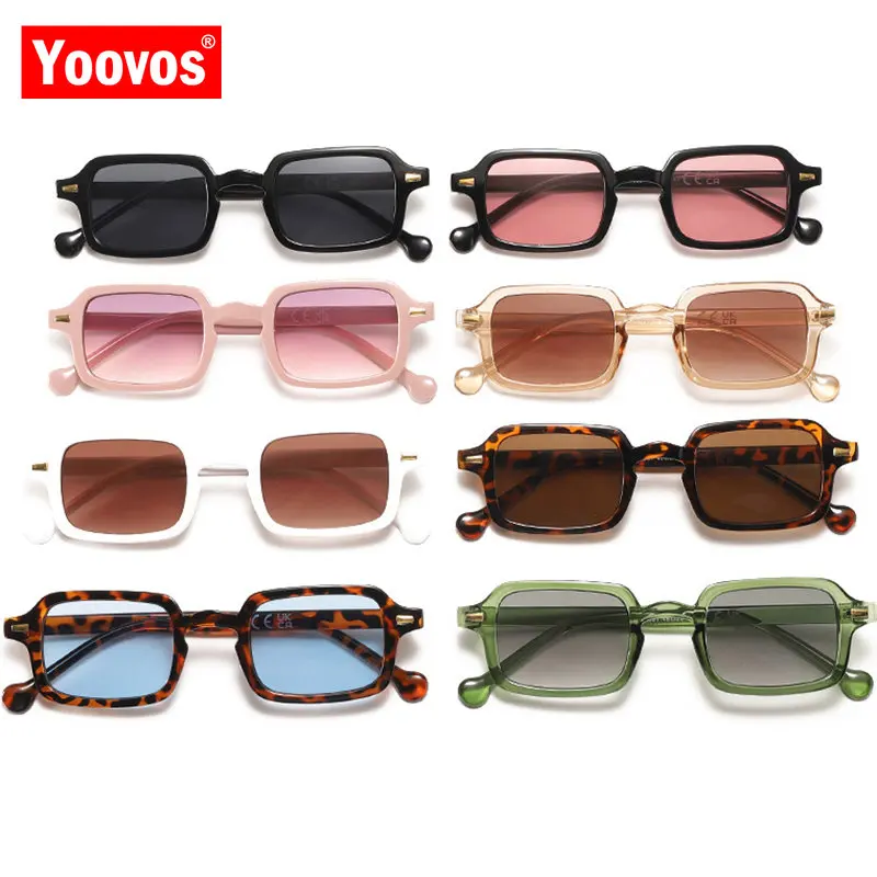 

Yoovos Роскошные Квадратные Солнцезащитные очки женские 2023 маленькие Винтажные Солнцезащитные очки Мужские брендовые дизайнерские очки прям...