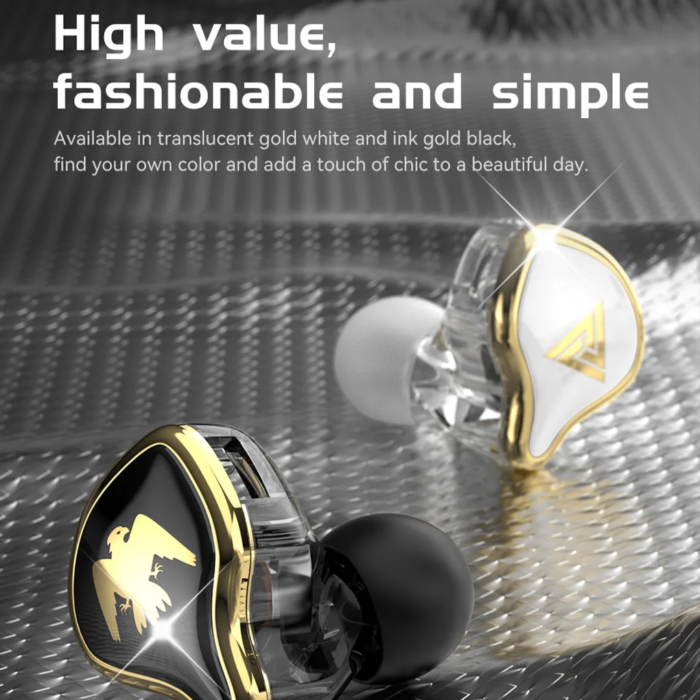 

QKZ AK6 Ares Copper Driver HiFi Sport Headphones 3.5mm In Ear Earphone For Running With Microphone Headset music Earbuds