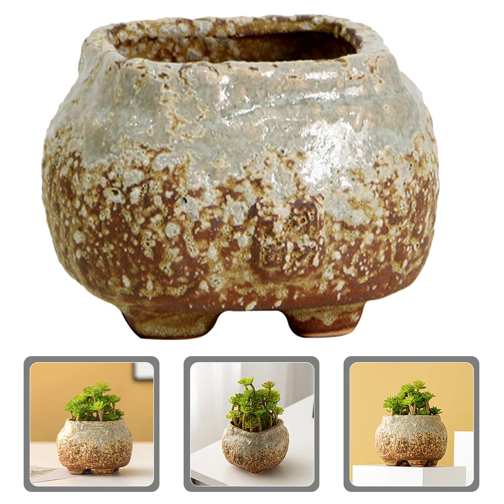 

Small Ceramic Flower Pot Flower Container Succulent Flower Holder Pot