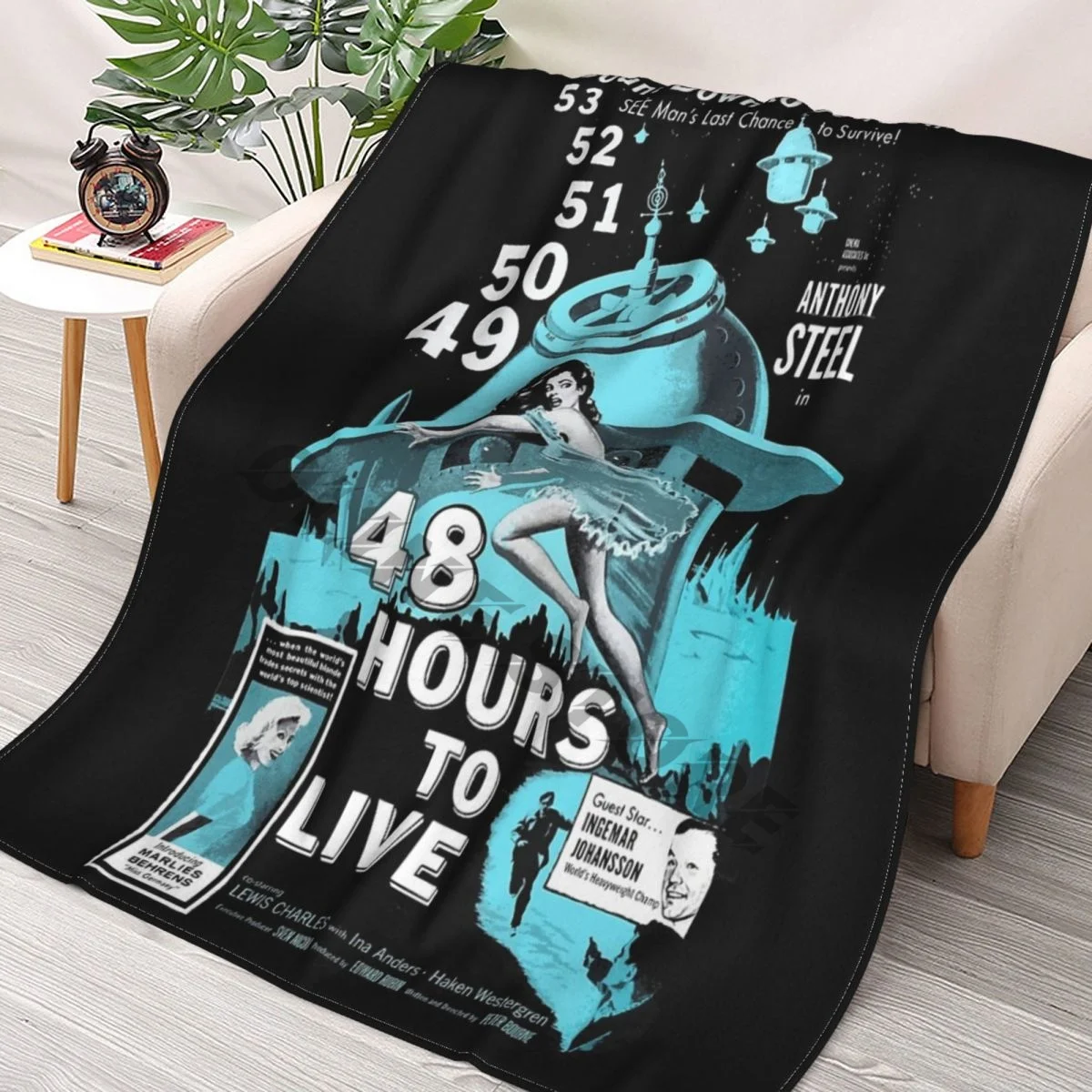 

48 Hours To Live Throws Blankets Collage Flannel Ultra-Soft Warm picnic blanket bedspread on the bed