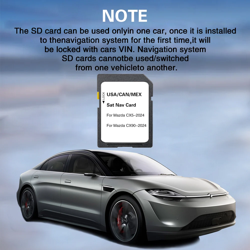 Версия навигатора для Mazda CX-5 CX-90 автомобильная GPS-карта SD-карта обновление карт