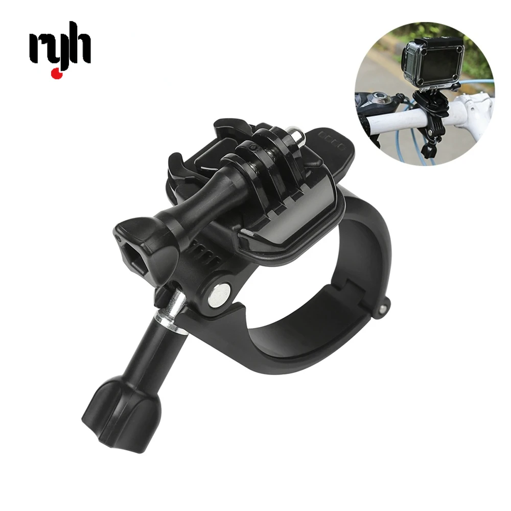 Поворотный зажим на 360 градусов руль для GoPro Hero 10 8 7 6 5 4 Xiaomi Yi 4K Eken Sjcam Osmo Action Cam Go Pro