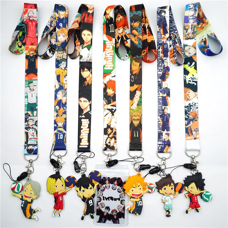 Шнурок для ключей с Аниме Haikyuu держатель ID-карты брелок ожерелье подарки косплея -