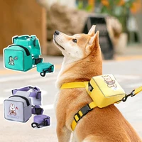 dog backpack traction rope vest type small and medium sized dog chest strap walking dog rope dog cat rope pet supplies