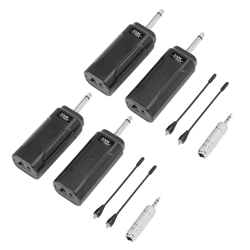 

2X Audio Guitar Transmitter Receiver System For Electric Guitar Electric Violin Musical Instrument Wireless Receiver