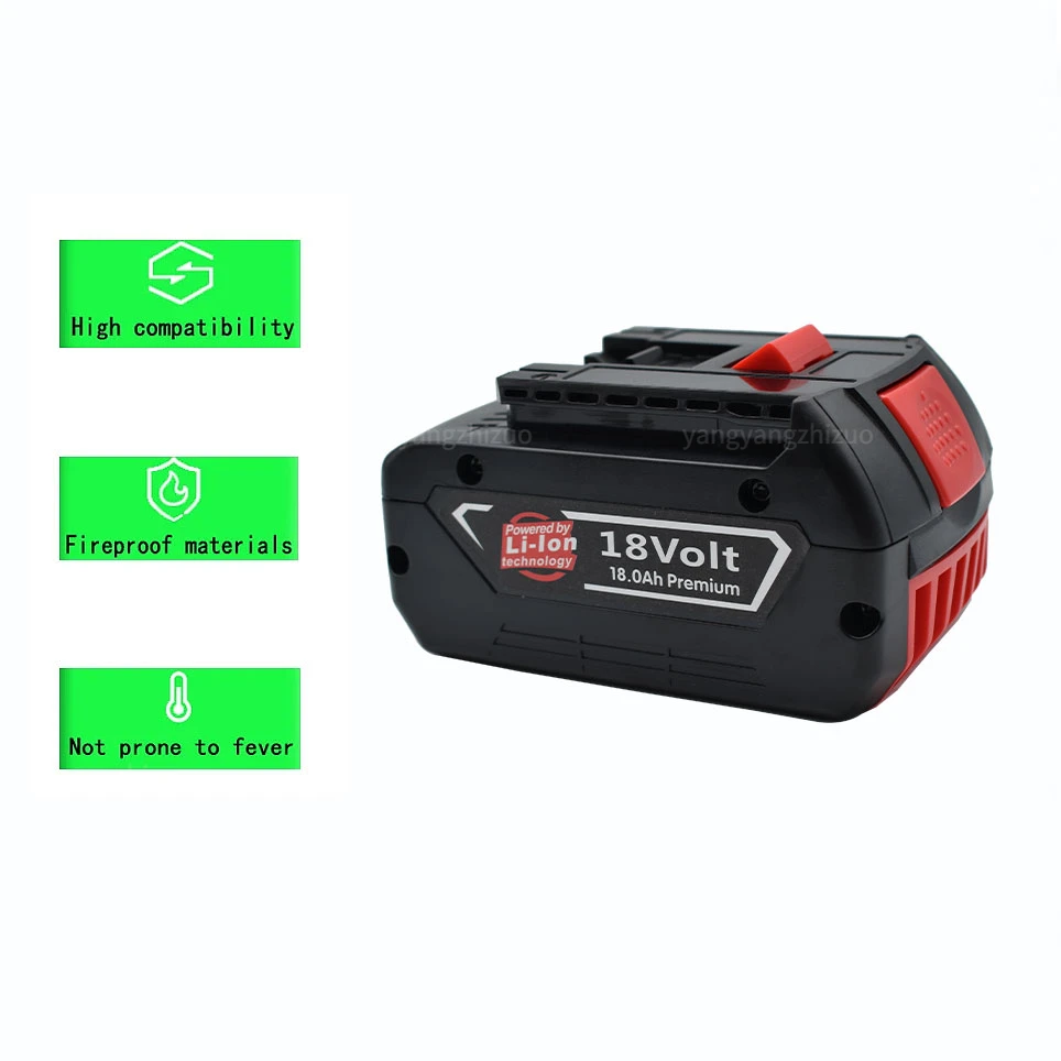 Профессиональная литиевая аккумуляторная батарея 18 в А · ч для Bosch BAT609 BAT609G BAT618