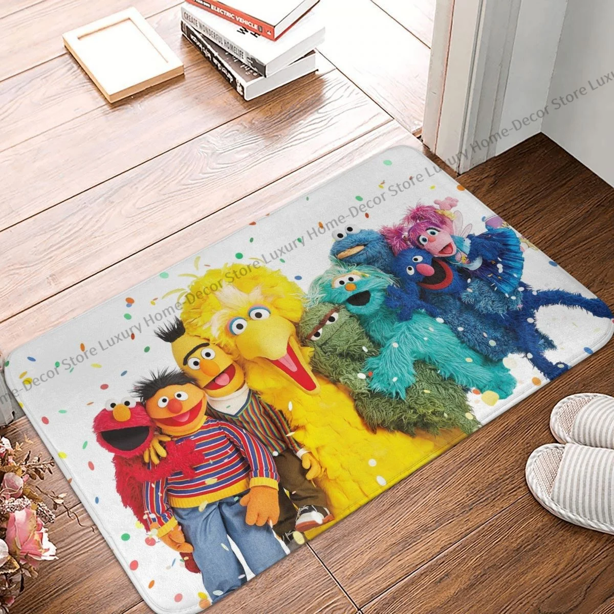

Non-slip Doormat Living Room Mat Sesame Street Hallway Carpet Welcome Rug Indoor Decor
