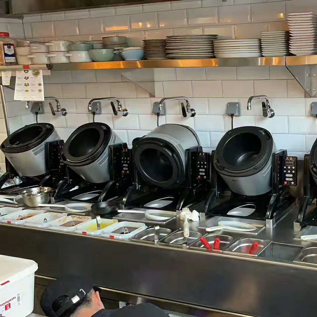 Барабанный автоматический умный робот для приготовления пищи жареная рисоварка